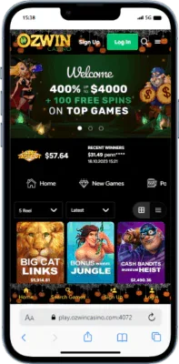Ozwin mobile casino